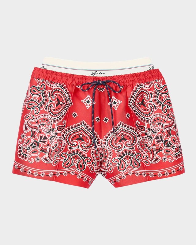 Bonifacio Bandana-Printed Shorts